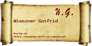 Wieszner Gotfrid névjegykártya